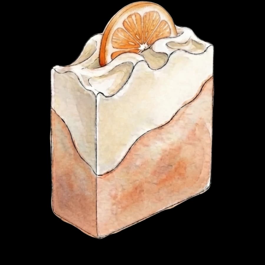 The Orange Creamsicle soap bar